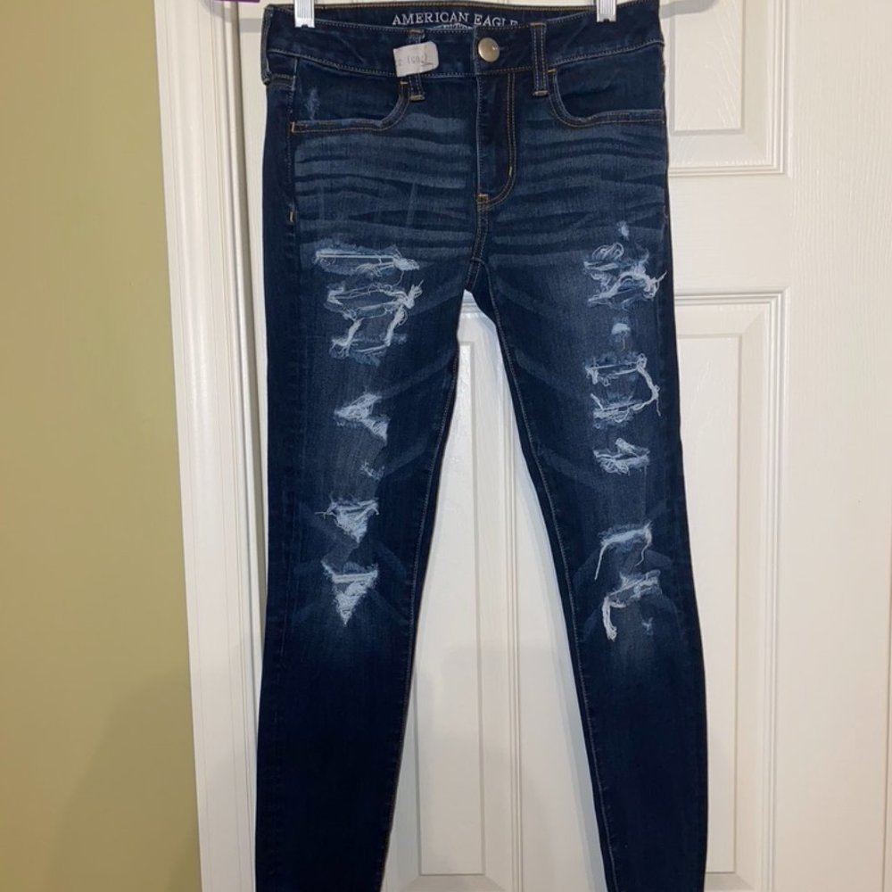 Womens Skinny Ripped Jeans